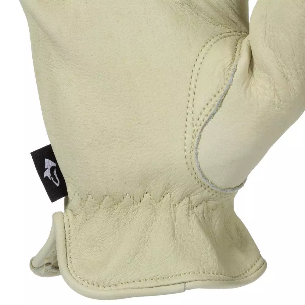 Husky Medium Grain Cowhide Water Resistant Leather Work Glove 6 Husky Medium Grain Cowhide Water Resistant Leather Work Glove - Image 4