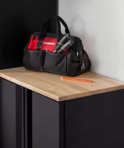 Husky 24 in. Solid Wood Work Surface for Regular Duty Welded Steel Garage Base Cabinets -FixPro Store husky workbenches g2400ws us e1 1000