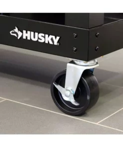 Husky 3 ft. Portable Solid Wood Top Workbench with Casters in Black -FixPro Store husky workbenches g3600s us a0 1000