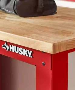 Husky 8 ft. Adjustable Height Solid Wood Top Workbench in Red for Ready to Assemble Steel Garage Storage System 15 Husky 8 ft. Adjustable Height Solid Wood Top Workbench in Red for Ready to Assemble Steel Garage Storage System -FixPro Store husky workbenches g9600r us1 1d 1000
