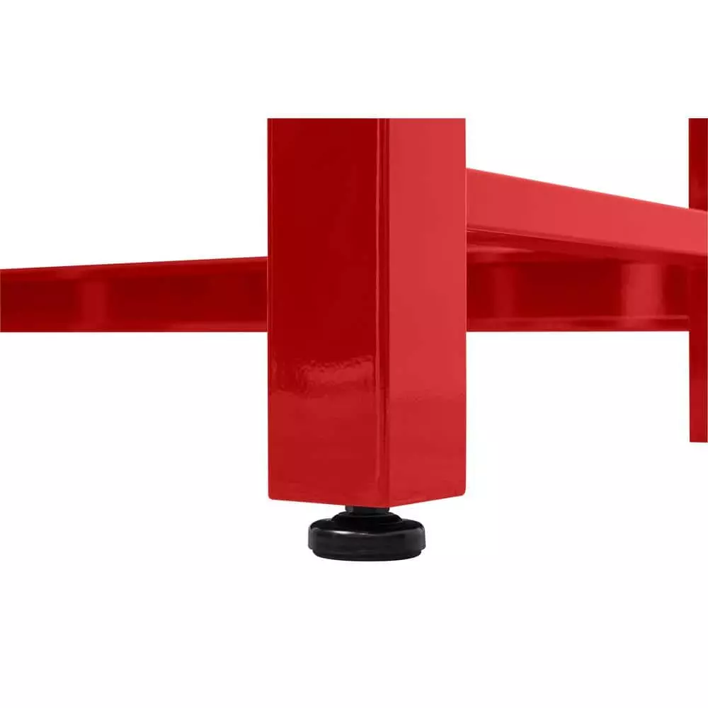 Husky 8 ft. Adjustable Height Solid Wood Top Workbench in Red for Ready to Assemble Steel Garage Storage System 11 Husky 8 ft. Adjustable Height Solid Wood Top Workbench in Red for Ready to Assemble Steel Garage Storage System - Image 9