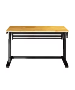 Husky 46 in. Adjustable Height Work Table with 2-Drawers in Black 26 Husky 46 in. Adjustable Height Work Table with 2-Drawers in Black -FixPro Store husky workbenches holt4602b12 1f 1000