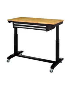 Husky 46 in. Adjustable Height Work Table with 2-Drawers in Black 25 Husky 46 in. Adjustable Height Work Table with 2-Drawers in Black -FixPro Store husky workbenches holt4602b12 4f 1000