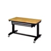 Husky 46 in. Adjustable Height Work Table with 2-Drawers in Black -FixPro Store husky workbenches holt4602b12 64 1000