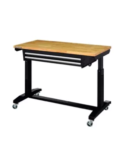 Husky 46 in. Adjustable Height Work Table with 2-Drawers in Black 22 Husky 46 in. Adjustable Height Work Table with 2-Drawers in Black -FixPro Store husky workbenches holt4602b12 66 1000