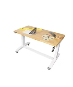 Husky 46 in. Adjustable Height Work Table in White -FixPro Store husky workbenches holt46xdbj2 c3 1000