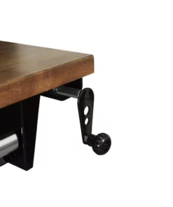 Husky 52 in.W x 24 in. D Steel 1-Drawer Adjustable Height Workbench with Dark Stained Wood Top in Gloss Black -FixPro Store husky workbenches holt5201b11 66 1000