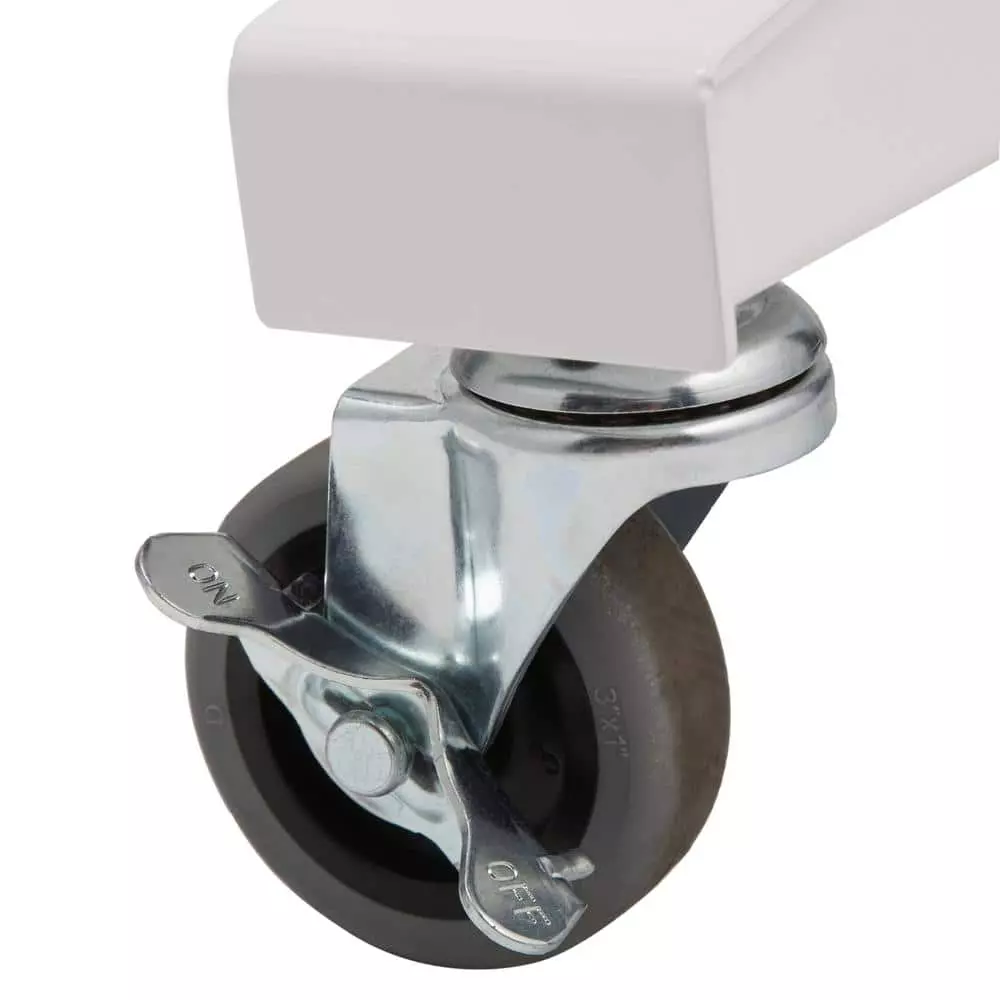 Husky 52 in. Adjustable Height Workbench Table with 2-Drawers in White 7 Husky 52 in. Adjustable Height Workbench Table with 2-Drawers in White - Image 5