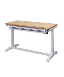 Husky 52 in. Adjustable Height Workbench Table with 2-Drawers in White 24 Husky 52 in. Adjustable Height Workbench Table with 2-Drawers in White -FixPro Store husky workbenches holt5202bj1 1f 1000