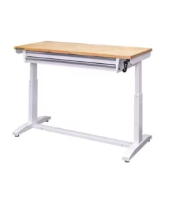 Husky 52 in. Adjustable Height Workbench Table with 2-Drawers in White 25 Husky 52 in. Adjustable Height Workbench Table with 2-Drawers in White -FixPro Store husky workbenches holt5202bj1 44 1000