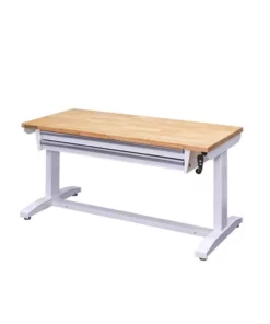 Husky 52 in. Adjustable Height Workbench Table with 2-Drawers in White 23 Husky 52 in. Adjustable Height Workbench Table with 2-Drawers in White -FixPro Store husky workbenches holt5202bj1 4f 1000