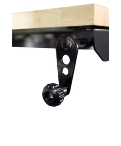 Husky 52 in. W x 24 in. D Adjustable Height Solid Wood Top Workbench Table in Black -FixPro Store husky workbenches holt52xdb12 77 1000