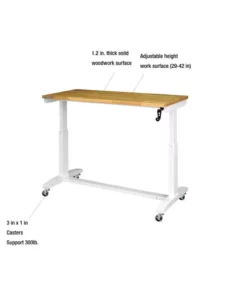 Husky 52 in. Adjustable Height Work Table in White 21 Husky 52 in. Adjustable Height Work Table in White -FixPro Store husky workbenches holt52xdbj2 1d 1000
