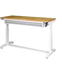 Husky 62 in. Adjustable Height Work with 2-Drawers Table in White 24 Husky 62 in. Adjustable Height Work with 2-Drawers Table in White -FixPro Store husky workbenches holt6202bj2 c3 1000