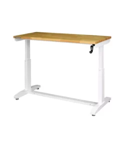 Husky 62 in. Adjustable Height Work Table in White -FixPro Store husky workbenches holt62xdbj2 1d 1000