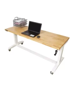 Husky 62 in. Adjustable Height Work Table in White -FixPro Store husky workbenches holt62xdbj2 fa 1000