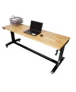 Husky 72 in. Adjustable Height Work Table -FixPro Store husky workbenches holt72xdb11 66 1000