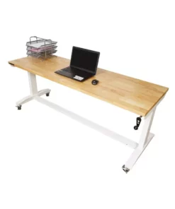 Husky 72 in. Adjustable Height Work Table in White -FixPro Store husky workbenches holt72xdbj2 40 1000