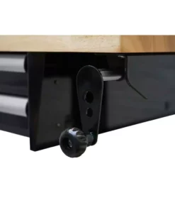 Husky 72 in. Adjustable Height Workbench Table with 2-Drawers in Black -FixPro Store husky workbenches hotl7202b12 d4 1000