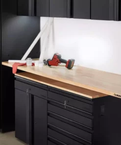 Husky 84 in. Solid Wood Work Surface for Heavy Duty Welded Steel Garage Storage System 11 Husky 84 in. Solid Wood Work Surface for Heavy Duty Welded Steel Garage Storage System -FixPro Store husky workbenches htc1000003 31 1000