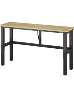 Husky 6 ft. Folding Adjustable Height Solid Wood Top Workbench in Black 23 Husky 6 ft. Folding Adjustable Height Solid Wood Top Workbench in Black -FixPro Store husky workbenches wsh72fwb 1f 1000