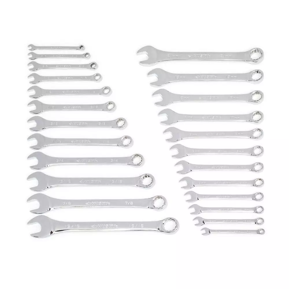 Husky SAE/MM Combination Wrench Set (24-Piece) 9 Husky SAE/MM Combination Wrench Set (24-Piece) - Image 7