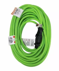 Husky 50 ft. 16/2 Indoor/Outdoor Extension Cord, Green 13 Husky 50 ft. 16/2 Indoor/Outdoor Extension Cord, Green -FixPro Store lime green husky general purpose cords hw16250hlg 4f 1000