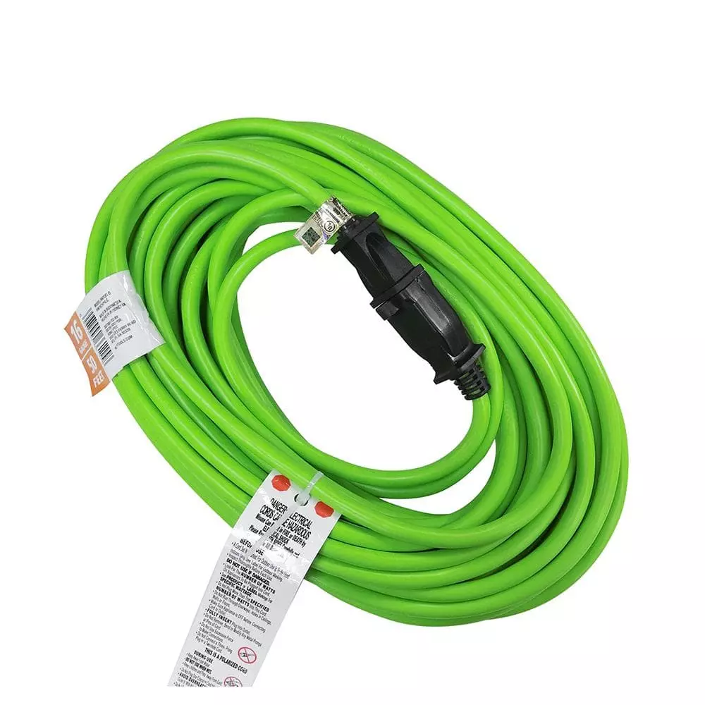 Husky 50 ft. 16/2 Indoor/Outdoor Extension Cord, Green 4 Husky 50 ft. 16/2 Indoor/Outdoor Extension Cord, Green - Image 2