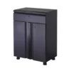 Husky Regular Duty Welded 24-Gauge Steel 1-Drawer 2-Door Garage Base Cabinet in Black (24 in. W x 33 in. H x 16 in. D) -FixPro Store matte black powder coating husky free standing cabinets g2401b us 64 1000