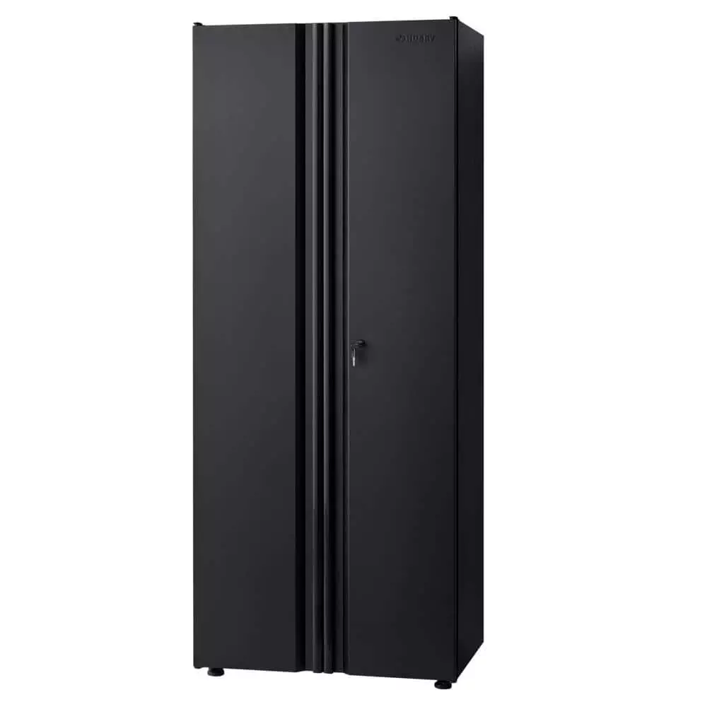 Husky Regular Duty Welded 24-Gauge Steel Freestanding Garage Cabinet in Black (31 in. W x 75 in. H x 20 in. D) 3 Husky Regular Duty Welded 24-Gauge Steel Freestanding Garage Cabinet in Black (31 in. W x 75 in. H x 20 in. D)