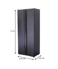 Husky Regular Duty Welded 24-Gauge Steel Freestanding Garage Cabinet in Black (31 in. W x 75 in. H x 20 in. D) 25 Husky Regular Duty Welded 24-Gauge Steel Freestanding Garage Cabinet in Black (31 in. W x 75 in. H x 20 in. D) -FixPro Store matte black powder coating husky free standing cabinets g3002l us 76 1000