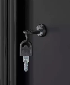 Husky Regular Duty Welded 24-Gauge Steel Wall Mounted Garage Cabinet in Black (24 in. W x 18 in. H x 12 in. D) -FixPro Store matte black powder coating husky wall mounted cabinets g2402w us c3 1000