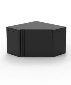 Husky Regular Duty Welded 24-Gauge Steel Wall Mounted Corner Garage Cabinet in Black (28 in. W x 18 in. H x 28 in. D)