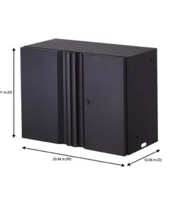 Husky Regular Duty Welded 24-Gauge Steel Wall Mounted Garage Cabinet in Black (24 in. W x 18 in. H x 12 in. D) 21 Husky Regular Duty Welded 24-Gauge Steel Wall Mounted Garage Cabinet in Black (24 in. W x 18 in. H x 12 in. D) -FixPro Store matte black powder coating husky wall mounted cabinets h24wcab 76 1000