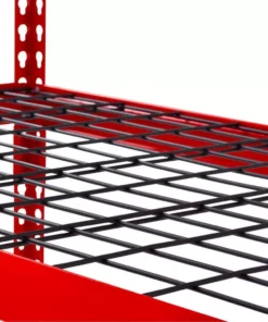 Husky 5-Tier Heavy Duty Steel Garage Storage Shelving Unit in Red (48 in. W x 78 in. H x 24 in. D) -FixPro Store red black husky freestanding shelving units mr482478w5 r 1f 1000