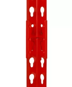 Husky 5-Tier Heavy Duty Steel Garage Storage Shelving Unit in Red (48 in. W x 78 in. H x 24 in. D) -FixPro Store red black husky freestanding shelving units mr482478w5 r 76 1000