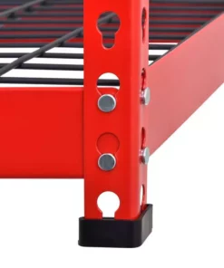 Husky 5-Tier Heavy Duty Steel Garage Storage Shelving Unit in Red (48 in. W x 78 in. H x 24 in. D) -FixPro Store red black husky freestanding shelving units mr482478w5 r d4 1000