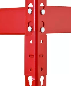 Husky 5-Tier Heavy Duty Steel Garage Storage Shelving Unit in Red (48 in. W x 78 in. H x 24 in. D) -FixPro Store red black husky freestanding shelving units mr482478w5 r fa 1000