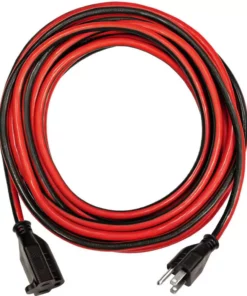 Husky 25 ft. 14/3 Indoor/Outdoor Extension Cord, Red and Black -FixPro Store red black husky general purpose cords hd 277 533 c3 1000