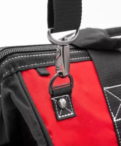 Husky 12 in 4 Pocket Zippered Tool Bag -FixPro Store red black husky tool bags hd60012 th 4f 1000