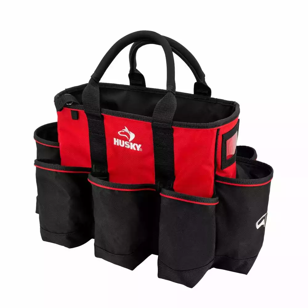 Husky 14 in. 15 Pocket Open Top Supply Tool Bag 3 Husky 14 in. 15 Pocket Open Top Supply Tool Bag