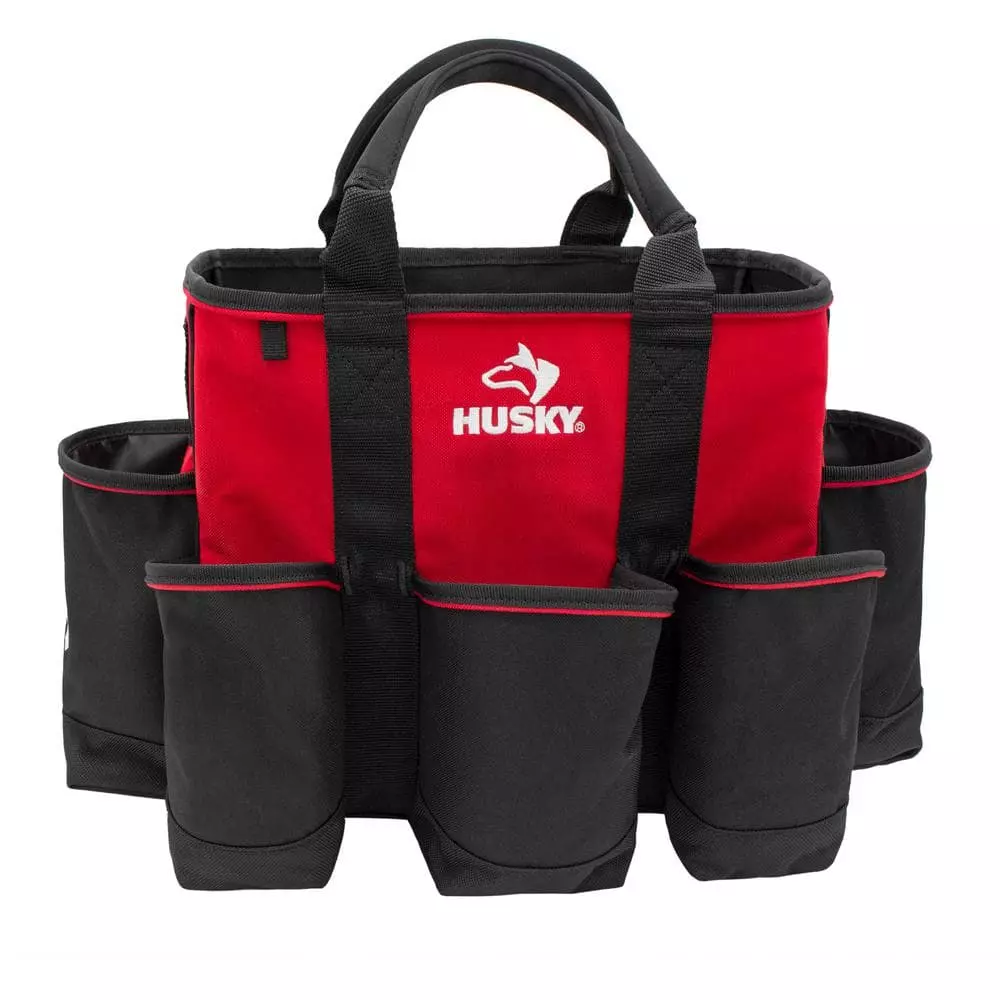Husky 14 in. 15 Pocket Open Top Supply Tool Bag 6 Husky 14 in. 15 Pocket Open Top Supply Tool Bag - Image 4
