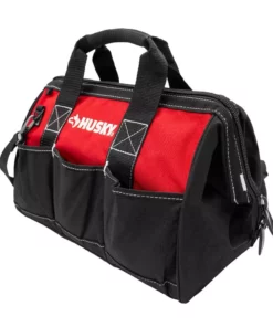 Husky 15 in. 8 Pocket Zippered Tool Bag 16 Husky 15 in. 8 Pocket Zippered Tool Bag -FixPro Store red black husky tool bags hd60015 th 4f 1000