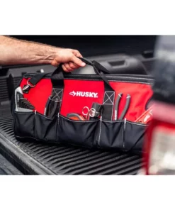 Husky 24 in. 16 Pocket Zippered Tool Bag -FixPro Store red black husky tool bags hd60024 th 31 1000