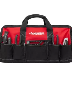Husky 24 in. 16 Pocket Zippered Tool Bag -FixPro Store red black husky tool bags hd60024 th 4f 1000