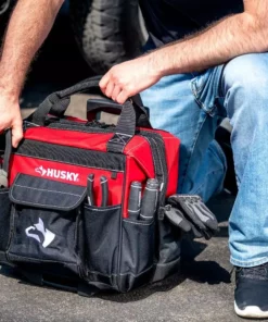 Husky 14 in. 13 Pocket Rolling Tool Bag -FixPro Store red black husky tool bags hd65014 th 44 1000