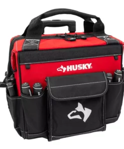 Husky 14 in. 13 Pocket Rolling Tool Bag -FixPro Store red black husky tool bags hd65014 th c3 1000