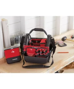 Husky 10 in. 15 Pocket Open Top Tool Bag -FixPro Store red black husky tool bags hd70010 th 31 1000