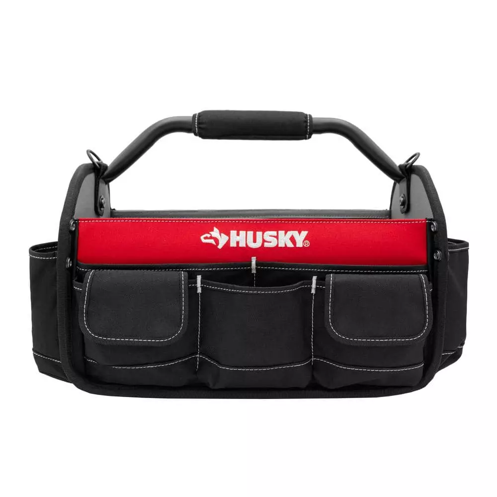 Husky 17 in. 18 Pocket Open Top Tool Bag 3 Husky 17 in. 18 Pocket Open Top Tool Bag