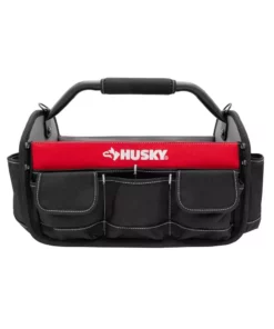 Husky 17 in. 18 Pocket Open Top Tool Bag 18 Husky 17 in. 18 Pocket Open Top Tool Bag -FixPro Store red black husky tool bags hd70017 th 66 1000